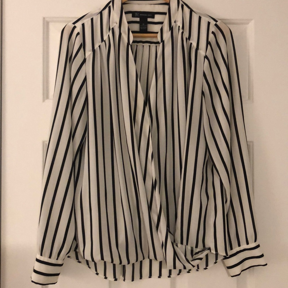 INC Faux Wrap Top
